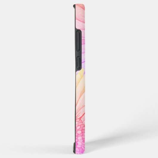 Daisy pattern in pink, yellow and lilac xl samsung galaxyケース (右側面)