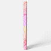 Daisy pattern in pink, yellow and lilac xl samsung galaxyケース (左側面)