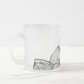 Daisy Personalised Frosted Glass Mug  フロストグラスマグカップ (左)