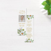 Daisy Photo Funeral Memorial Bookmark (デスク)