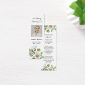 Daisy Photo Funeral Memorial Bookmark (デスク)