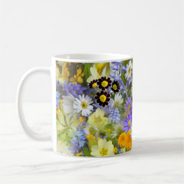 Daisy ,Primrose, Daffodil Flowers コーヒーマグカップ