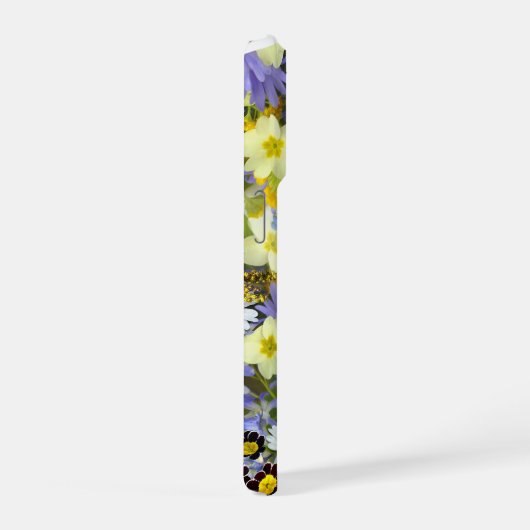 Daisy ,Primrose, Daffodil Flowers iPhoneケース (右側面)