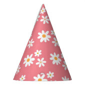 Daisy Retro birthday party hats パーティーハット (左)