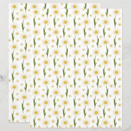 Daisy Scrapbook Paper
