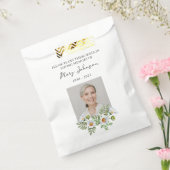 Daisy Seed Packet Memorial Funeral Favor Bag フェイバーバッグ (封をした状態)