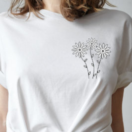 Daisy Shirt, Wildflower Shirt, Floral Shirt Gift プラスサイズTシャツ