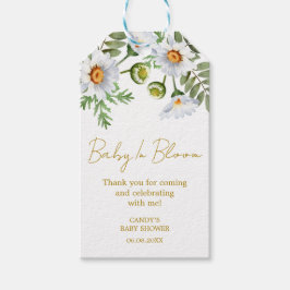 Daisy Thank you Baby Shower Gift Tags ギフトタグ