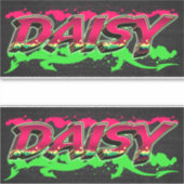 Daisy Vorname Name Graffiti Aufkleber Sticker シール (正面)