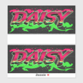 Daisy Vorname Name Graffiti Aufkleber Sticker シール (シート)