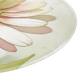 Daisy Watercolor Flower Modern Professional カッティングボード (角)