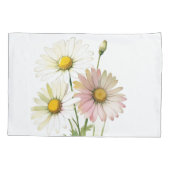Daisy Watercolor Flower Modern Professional 枕カバー (裏面)