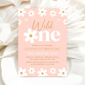 Daisy Wild One 1st Birthday Invitation 招待状