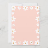 Daisy Wild One 1st Birthday Invitation 招待状 (裏面)