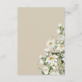 Daisy Wildflower Boho Enclosure Card Details エンクロージャーカード (裏面)