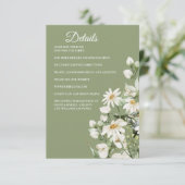 Daisy Wildflower Boho Enclosure Card Details エンクロージャーカード (スタンド正面)