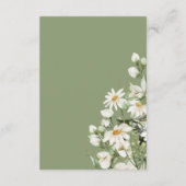 Daisy Wildflower Boho Enclosure Card Details エンクロージャーカード (裏面)