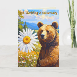 Daisy & Wood マイルストーン ベア | 結婚5周年記念 カード
