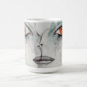 DAKimage静かによる「Witness」 Art Mag コーヒーマグカップ (中央)