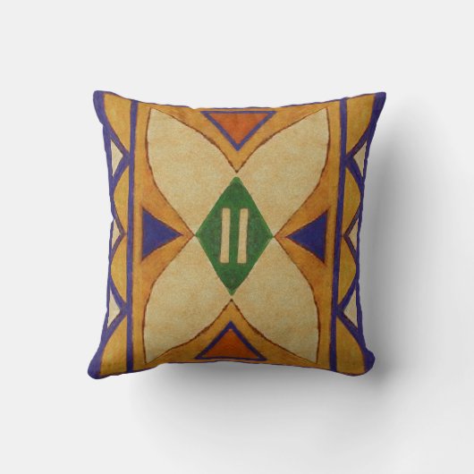 Dakokotaの1860年代のParflecheのスタイルの枕 クッション (裏面)