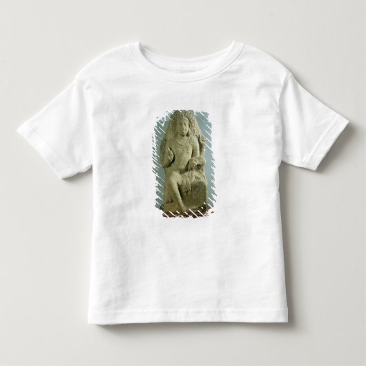 Dakshinamurti、タミル・ナードゥ州のPallavaの王朝(granit トドラーTシャツ (正面)