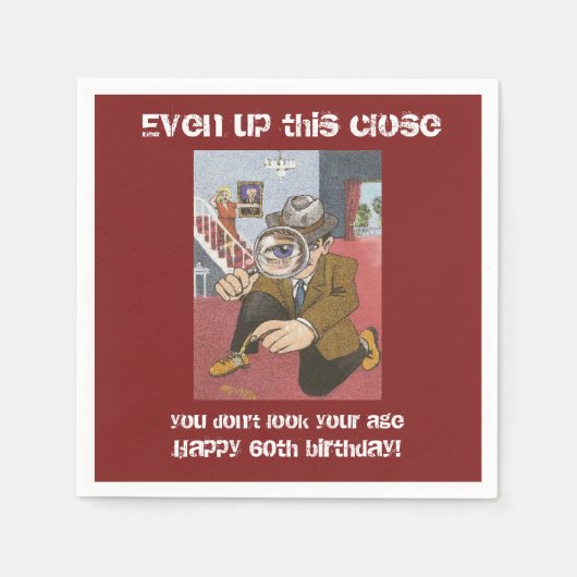 DALによる60th誕生日パーティーのナプキン スタンダードカクテルナプキン (正面)