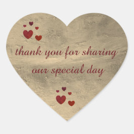 DAL結婚が感謝していデザインしたのステッカー ハートシール