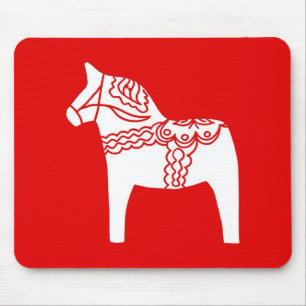 Dalaの赤い馬 マウスパッド