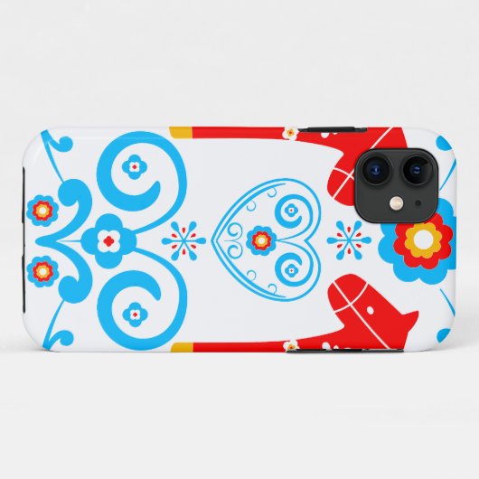 Dalaの赤い馬 Case-Mate iPhoneケース (裏面(横))