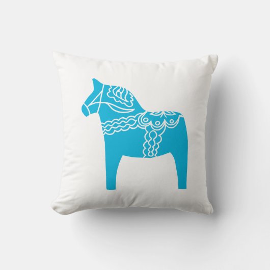 Dalaの青い馬 クッション (正面)