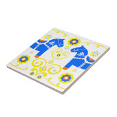 Dalaの青い馬 タイル (側面)