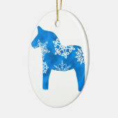 Dalaの馬の雪片 セラミックオーナメント (左)