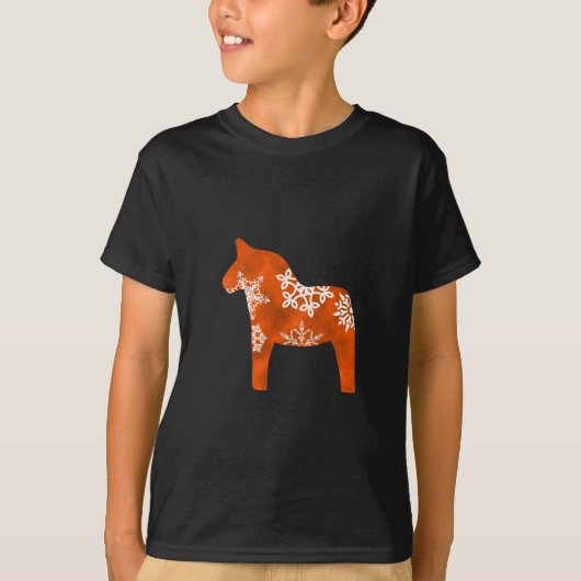 Dalaの馬の雪片 Tシャツ (正面)