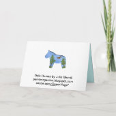 Dalaの馬記念日カード カード (裏面)