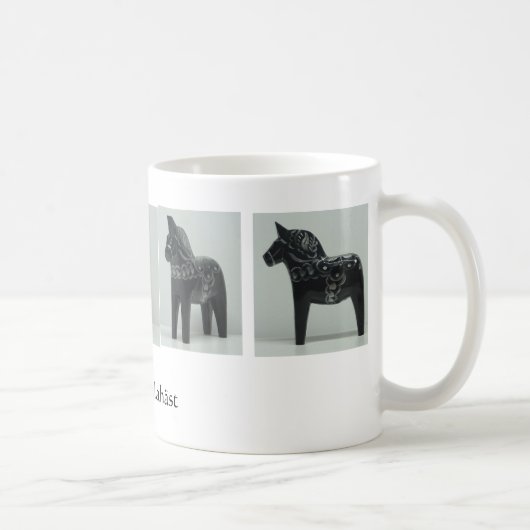 DALA HORSE マグカップ - 黒 (右)