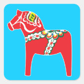 Dalahäst | Dalaの馬 スクエアシール (正面)