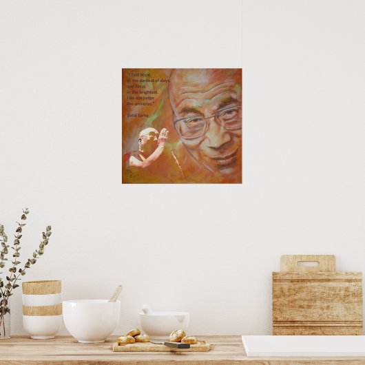 Dalai Lama - Hope ポスター (キッチン)