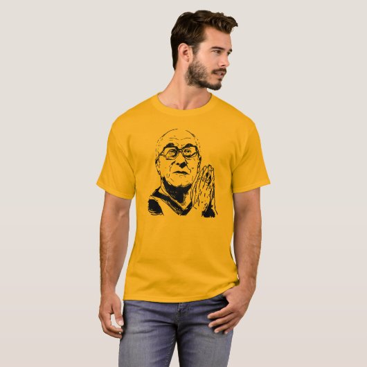 Dalai Lama XIV Praying Tシャツ (正面フル)