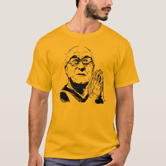 Dalai Lama XIV Praying Tシャツ (正面)