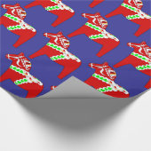 Dalarnaの赤い馬 ラッピングペーパー (角)