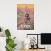 Dalbeattie Mountain Biking Travel Poster ポスター (ホームオフィス)