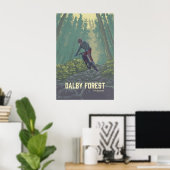 Dalby Forest Mountain Biking Travel Poster ポスター (ホームオフィス)
