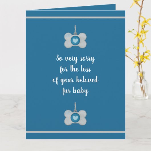 dalDesignでカードを渡す犬NZ カード (黄色い花)