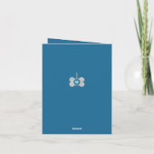 dalDesignNZがカードを渡す犬 カード (裏面)