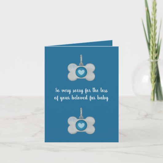 dalDesignNZがカードを渡す犬 カード (正面)