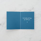 dalDesignNZがカードを渡す犬 カード (内部)