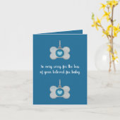 dalDesignNZがカードを渡す犬 カード (黄色い花)