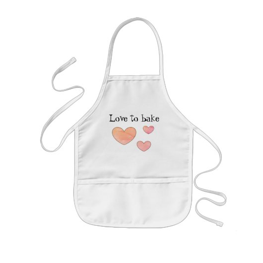 dalDesignNZでエプロンを焼くのが大好き 子供用エプロン (正面)