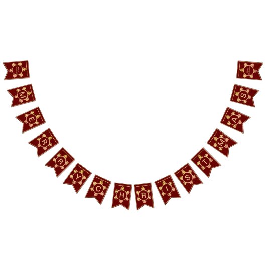 dalDesignNZによるクリスマスバンティングフラグ バンティングフラッグ (全)