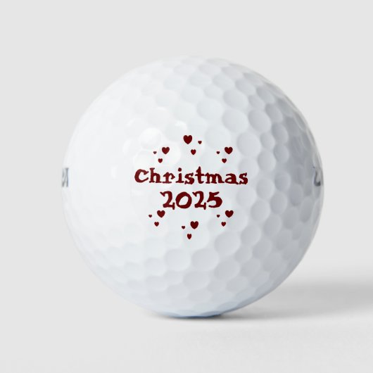 dalDesignNZによるクリスマス2025ゴルフボール ゴルフボール (正面)